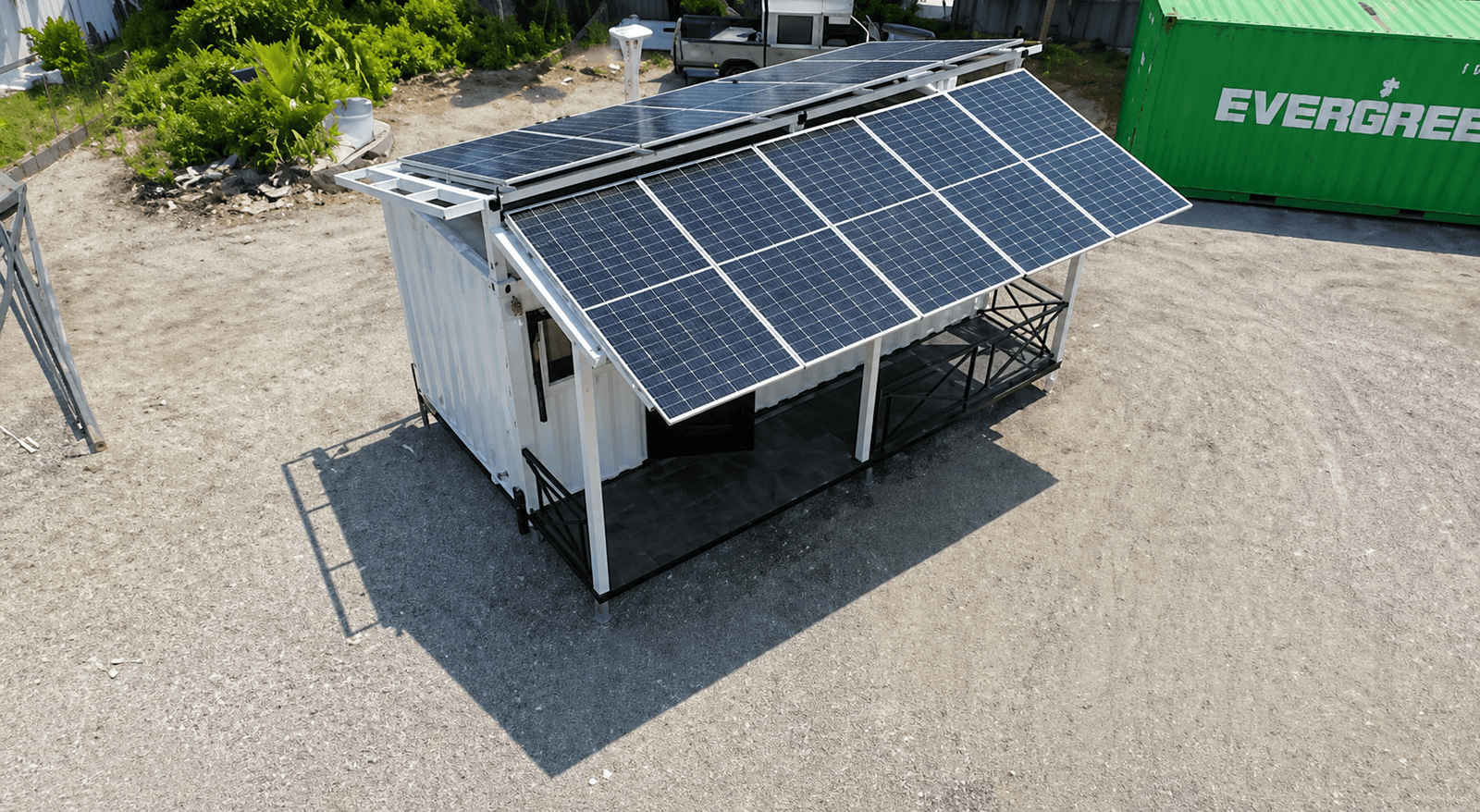 Solar powered container suite