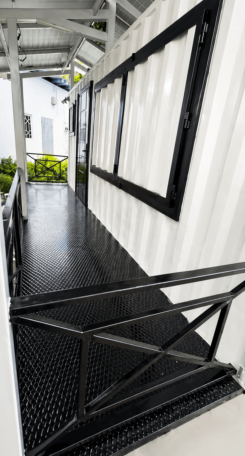 Custom steel staircase