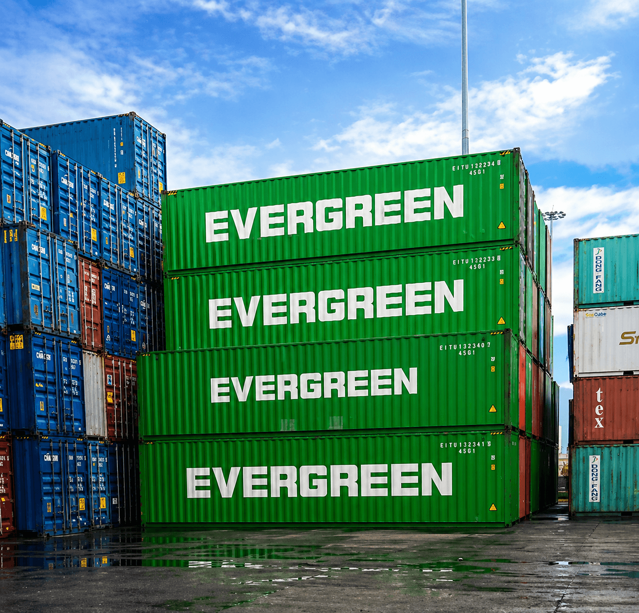 Containers direct from port