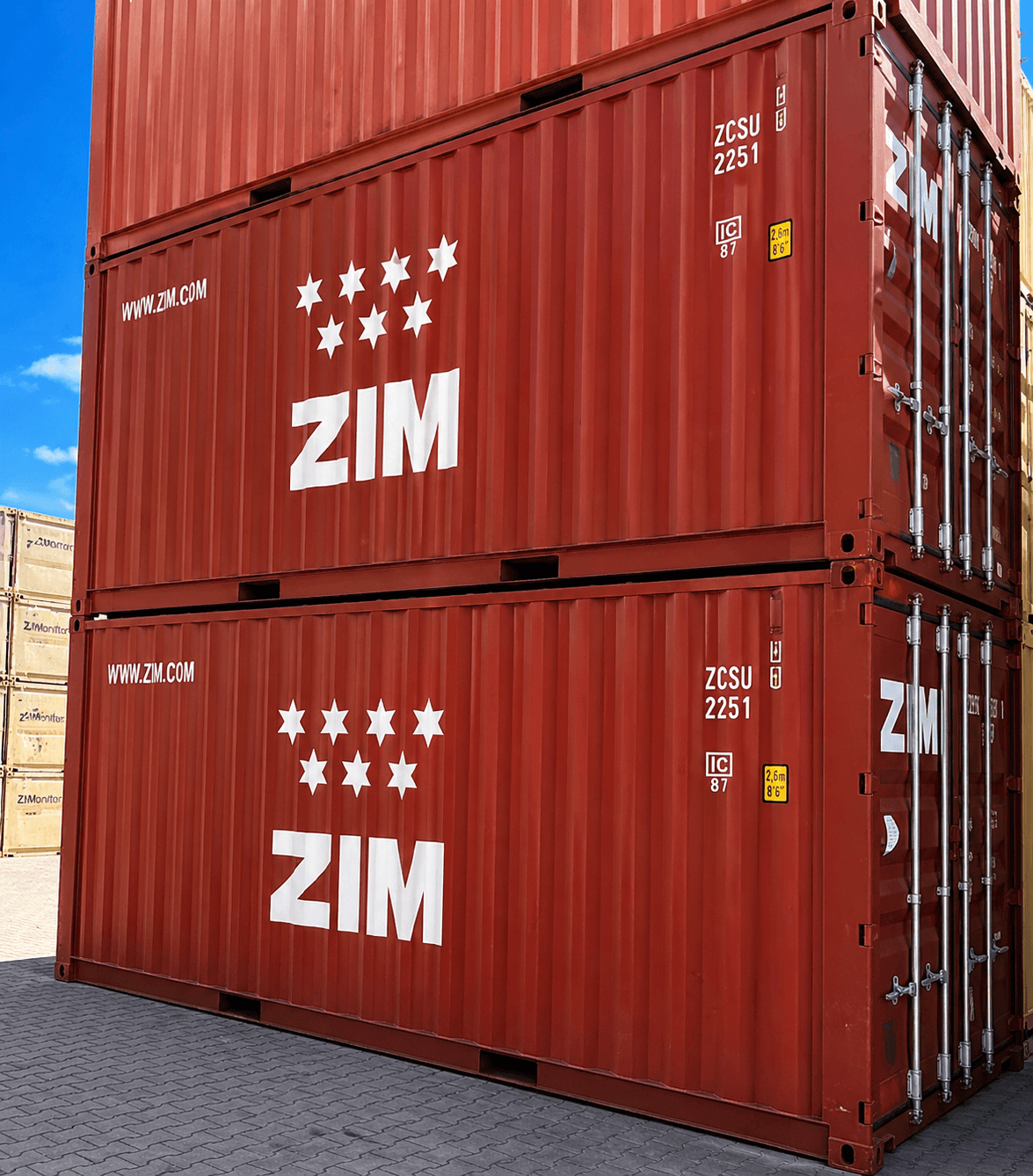 ZIM container inventory